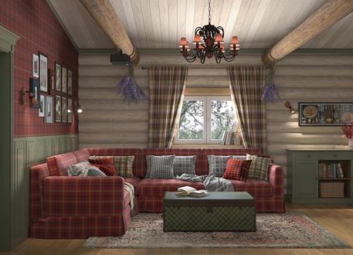 Комната отдыха в небольшой бане. 02