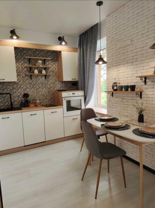 Жена учится на дизайнера, и вот, ремонт в нашей квартире - это её первый проект получился. 03