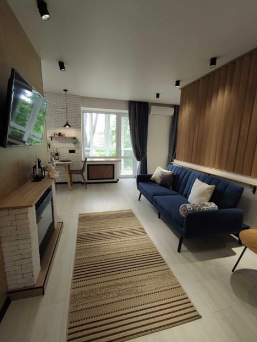 Жена учится на дизайнера, и вот, ремонт в нашей квартире - это её первый проект получился. 04