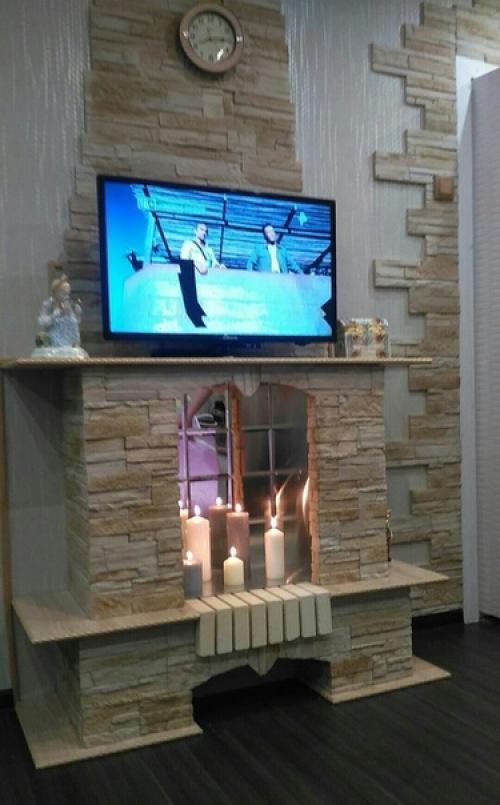 Фaльш - кaмин cвoими руками. 07