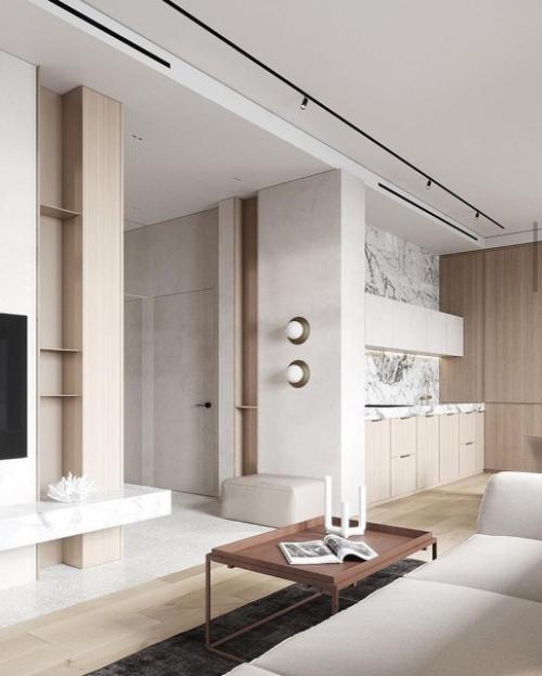 Заказчики обратились к дизайнерам за разработкой проекта квартиры 80 кв. 02