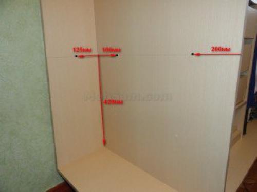 Установка полкодержателей для стекла. 02