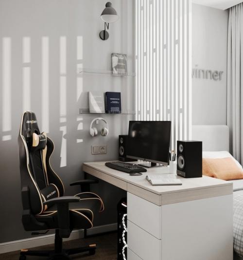 Комната парня подростка в дневном варианте. 02