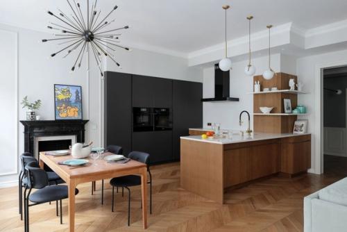 Французский минимализм, квартира площадью 129 кв. 01