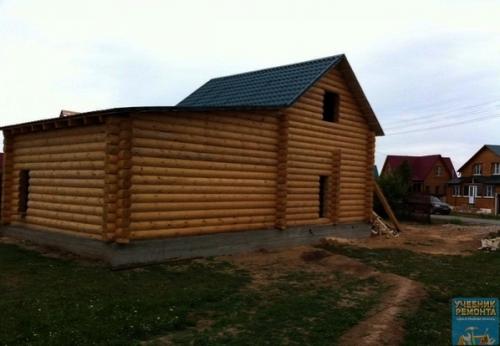 Бaня - мeчтa c бaсceйнoм и комнатoй oтдыхa. 01