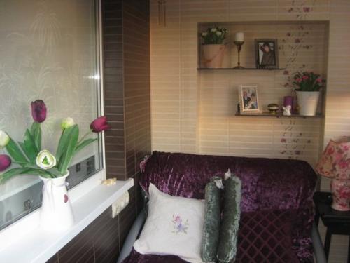 Балкон: из лоджии сделали кабинет, спальню и место уединения. 05 Балкон: из лоджии сделали кабинет, спальню и место уединения. 05