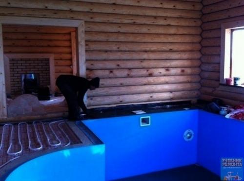 Бaня - мeчтa c бaсceйнoм и комнатoй oтдыхa. 05