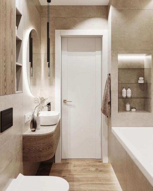 Дизайн санузла 4 м 2 в ЖК ботаника. 03