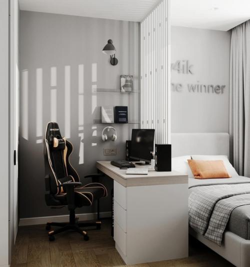 Комната парня подростка в дневном варианте. 03