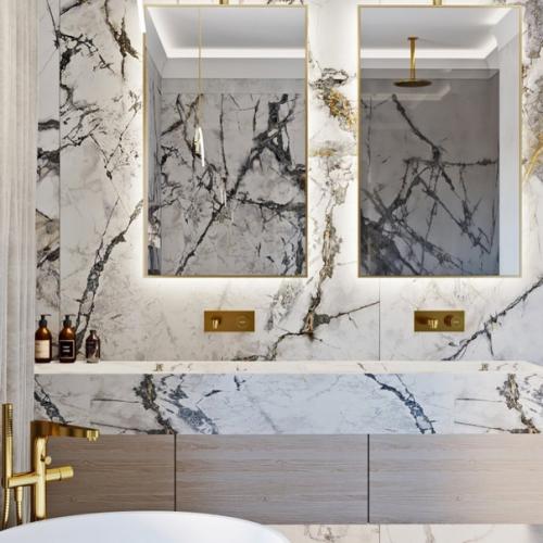 Большая ванная комната с окном. 04