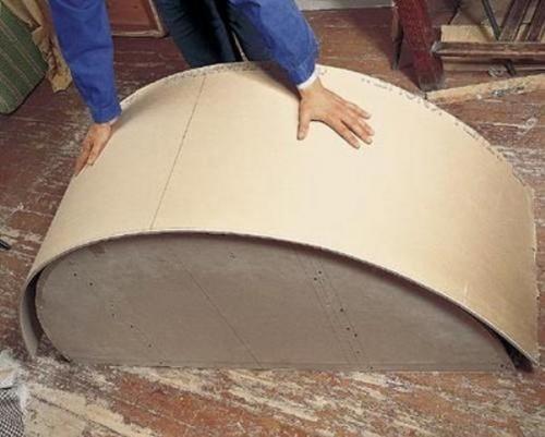 Как согнуть гипсокартон для арки. 01