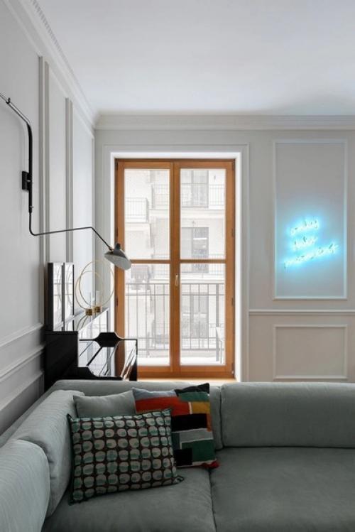 Французский минимализм, квартира площадью 129 кв. 02