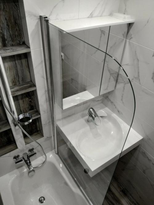 Небольшая ванная комната - классный ремонт. 05