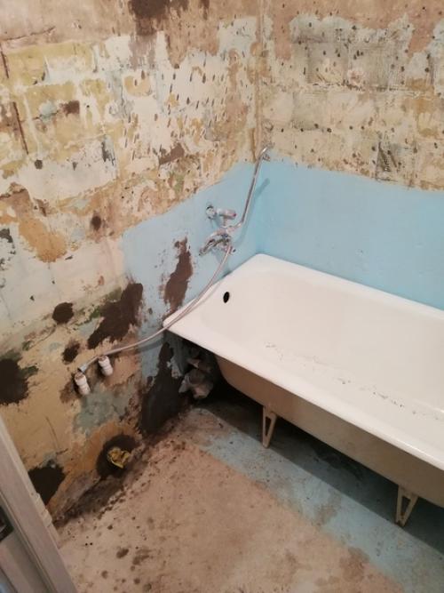 Первый опыт ремонта ванной комнаты. 04