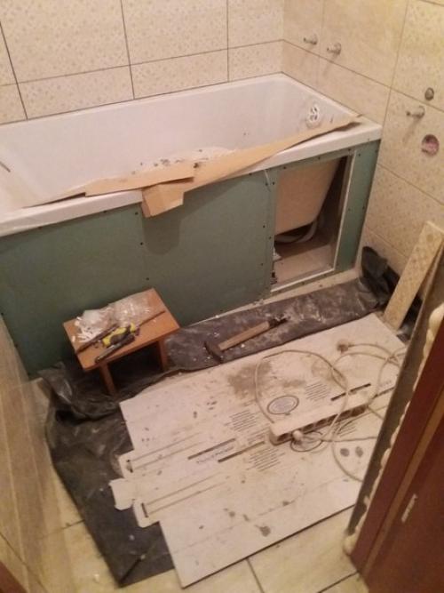 Ремонт в ванной 5 м. кв. 03