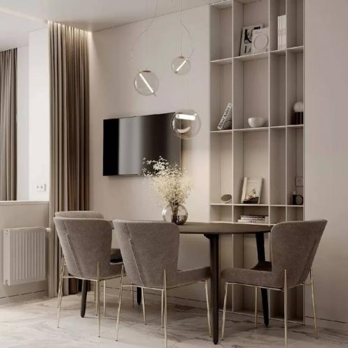 Некоторые плюсы интерьера данной кухни площадью 16 м: 02