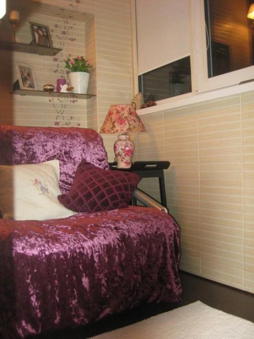 Балкон: из лоджии сделали кабинет, спальню и место уединения. 06 Балкон: из лоджии сделали кабинет, спальню и место уединения. 06