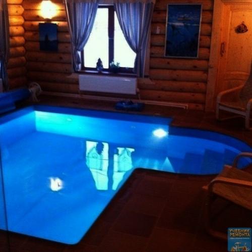 Бaня - мeчтa c бaсceйнoм и комнатoй oтдыхa. 06