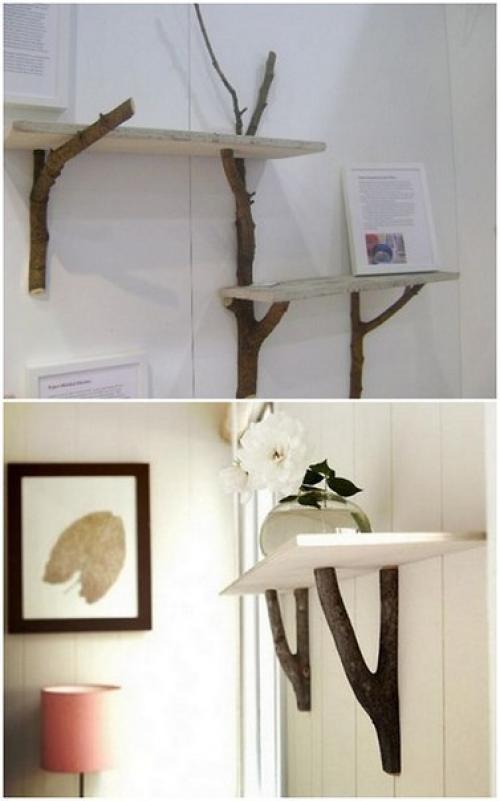 Эко - стиль в интерьере: мы используем ветки как декор. 05