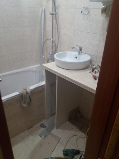 Ремонт в ванной 5 м. кв. 04