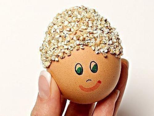 Пасхальные яйца, украшенные крупой. 03 Пасхальные яйца, украшенные крупой. 03