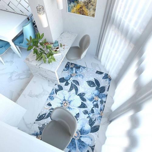 Шикарный дизайн - проект квартиры в холодных оттенках. 02