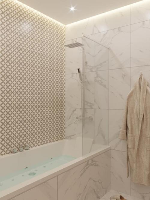 Ванная и туалет в современном стиле для молодой семьи. 04