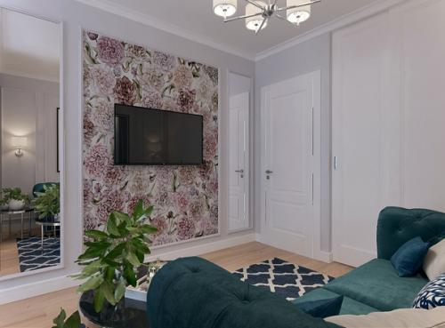 Комната в универсальной цветовой гамме, с преобладанием природных цветов, оттенков и материалов. 04