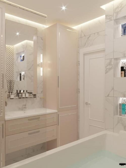 Ванная и туалет в современном стиле для молодой семьи. 06