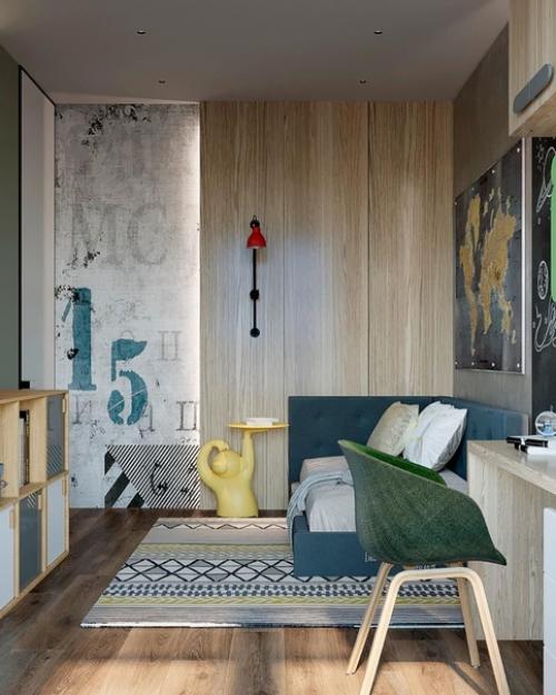 Стильная детская комната на вырост. 01