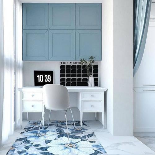 Шикарный дизайн - проект квартиры в холодных оттенках. 03