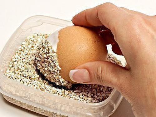 Пасхальные яйца, украшенные крупой. 02 Пасхальные яйца, украшенные крупой. 02