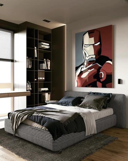 Интерьер детской комнаты в стиле лофт. 02