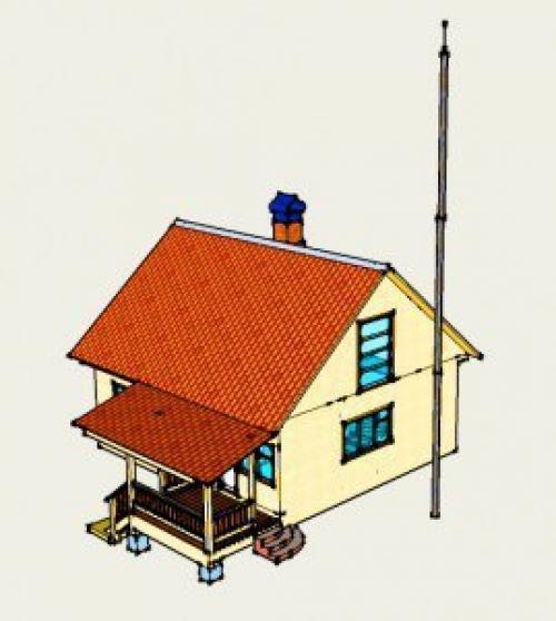 Как сделать молниеотвод в частном доме. 01