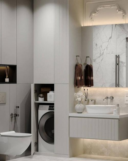 Интерьер ванной комнаты. 03