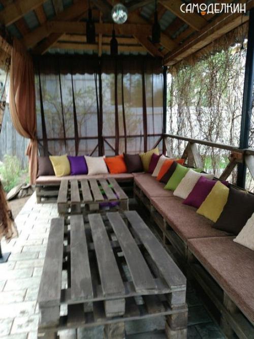 Обустройство беседки своими руками. 04