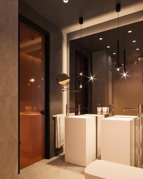 Ванная комната из проекта дизайнера Dubrovskaya_Designer. 06