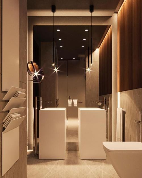 Ванная комната из проекта дизайнера Dubrovskaya_Designer. 01