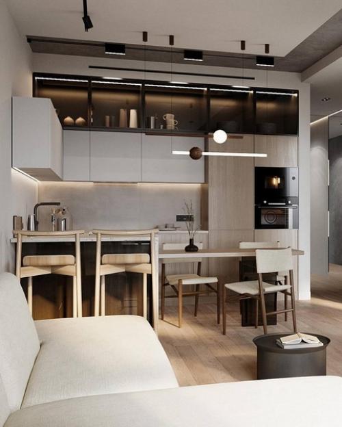 Интерьер квартиры в светлых тонах. 03