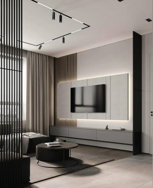 Идеальное сочетание функциональности и стиля - дизайн кухни гостиной в современном стиле. 05