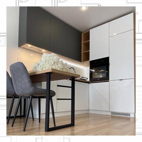 Дизайн маленькой кухни нужно очень тщательно продумывать. 02