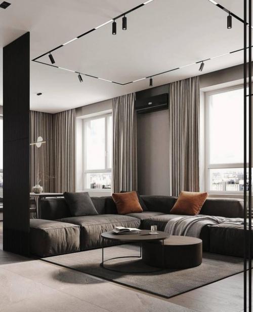 Идеальное сочетание функциональности и стиля - дизайн кухни гостиной в современном стиле. 09