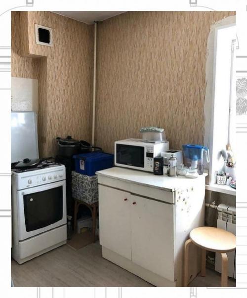 Вариант кухни до и после преображения. 01