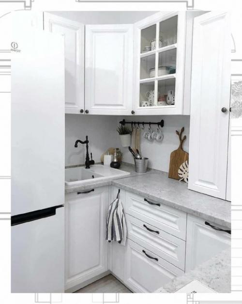 Вариант кухни до и после преображения. 04