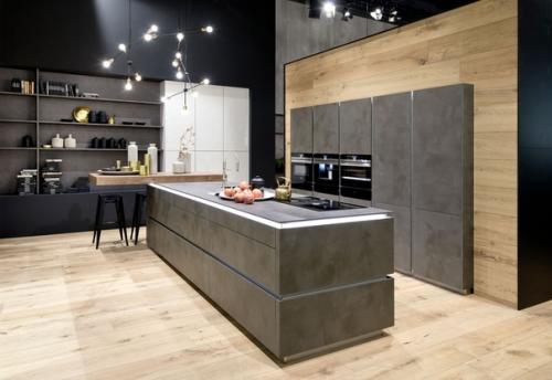 Дизайнеры все чаще делают кухонную мебель без ручек (особенно если речь о стилях минимализм, хай - тек, функционализм. 03