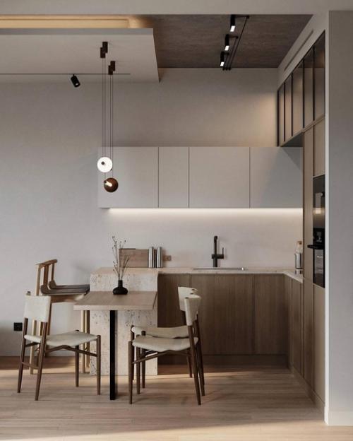 Интерьер квартиры в светлых тонах. 01