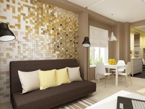 Классный дизайн интерьера квартиры - студии площадью 27 кв. 04