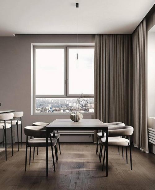 Идеальное сочетание функциональности и стиля - дизайн кухни гостиной в современном стиле. 01