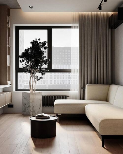 Интерьер квартиры в светлых тонах. 04