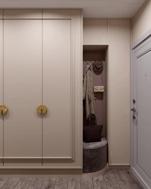 Интерьер 2-х комнатнои квартиры в нежных пастельных оттенках. 08